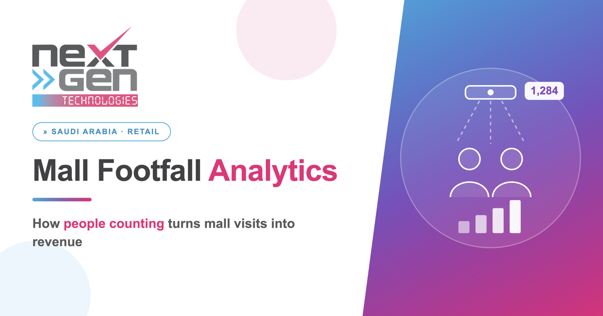 Footfall analytics and people counting system for malls in Saudi Arabia