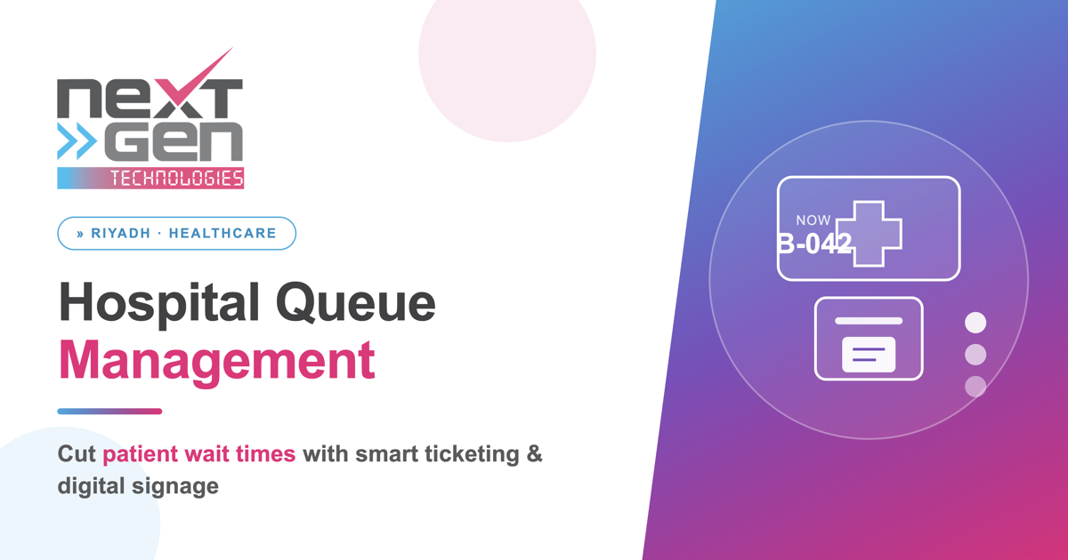 Hospital queue management system in Riyadh cutting patient wait times