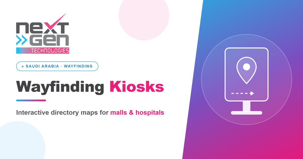 wayfinding kiosk Saudi Arabia